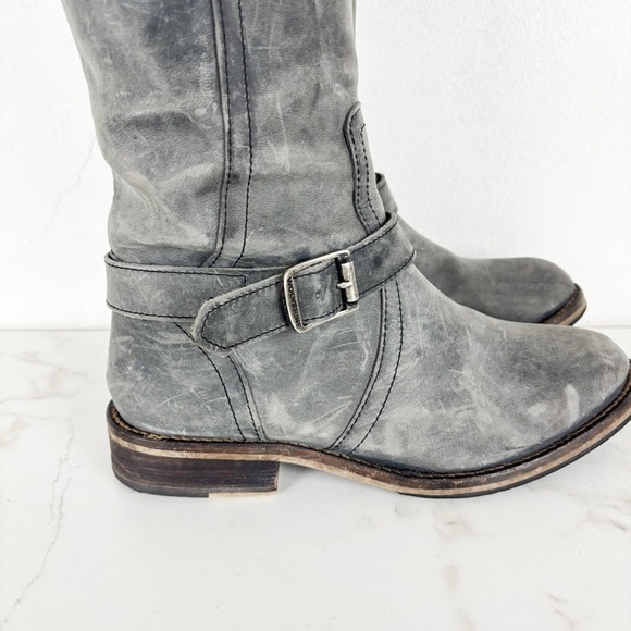 Wolverine Women’s Margo Gray Leather Riding Boots Sz 5.5 - Picture 6 of 11